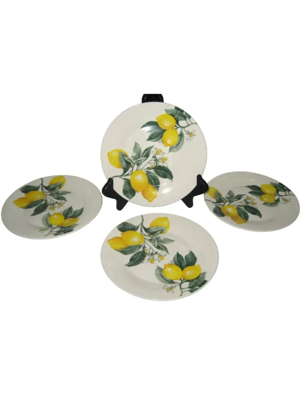 Royal Norfolk Lemon Lemons Yellow Salad Plates 7.25